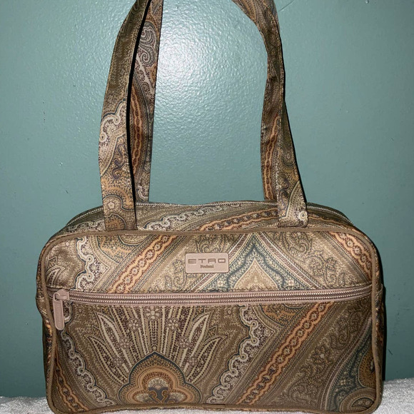 Etro Paisley Canvas Shoulder Bag - Picture 15 of 15
